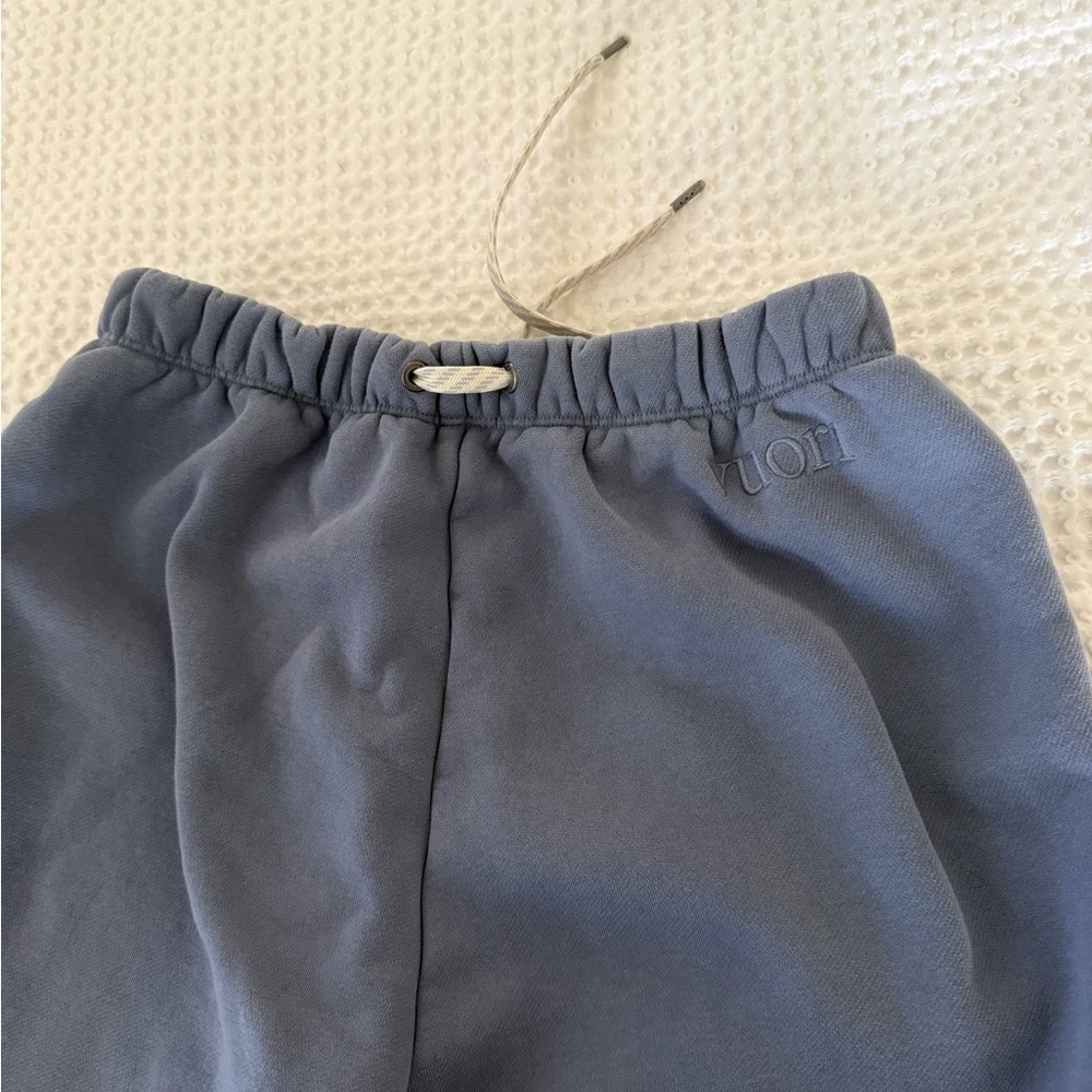 Vuori Blue Jogger Pants and matching sweatshirt sold together as set.